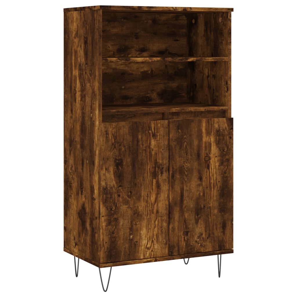 Skåp Rökfärgad Ek 60x36x110 cm