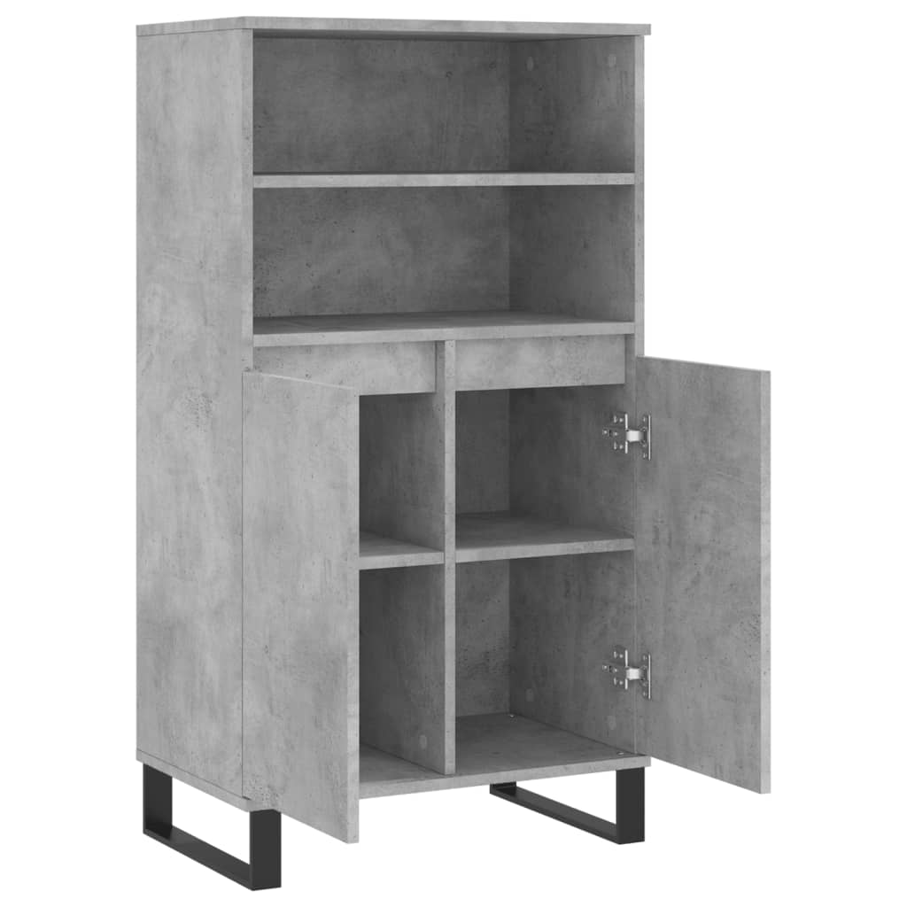Skåp Betonggrå 60x36x110 cm