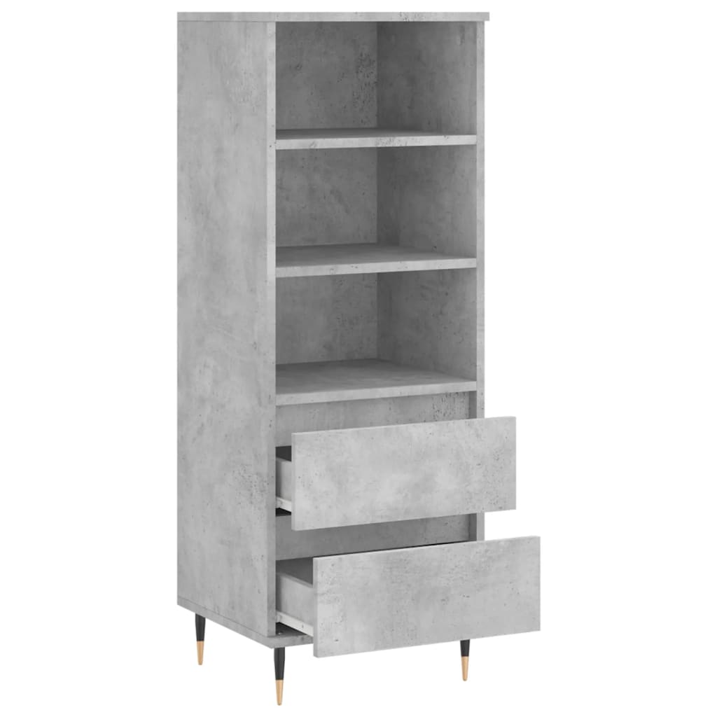 Skåp Betonggrå 40x36x110 cm
