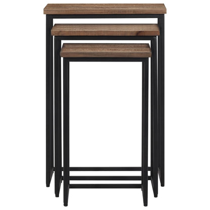 Soffbord Trä 3 delar massiv teak