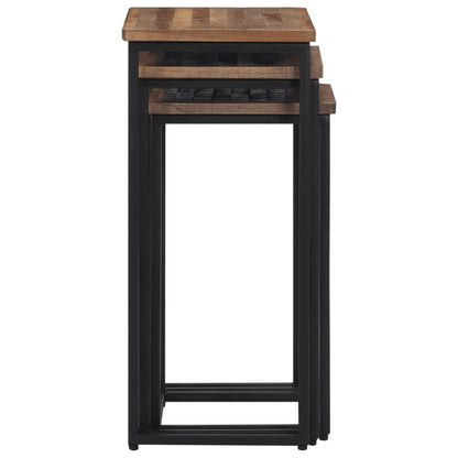 Soffbord Trä 3 delar massiv teak