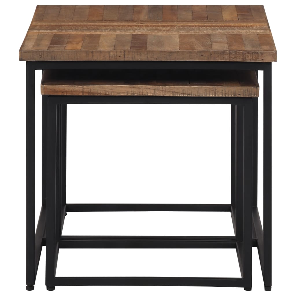 Soffbord Trä 3 delar massiv teak