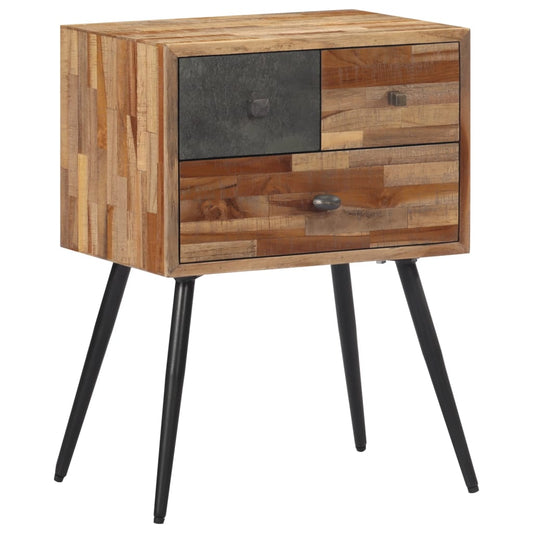 Sängbord Nattduksbord Trä 47x31,5x60 cm massiv teak