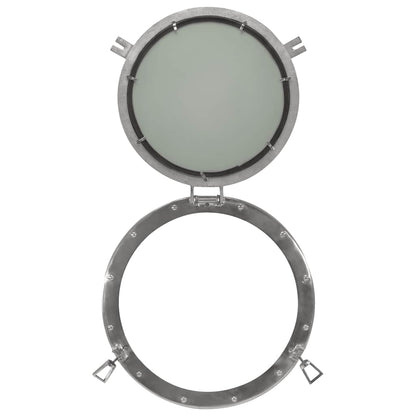 Väggspegel Ø50 aluminium och glas
