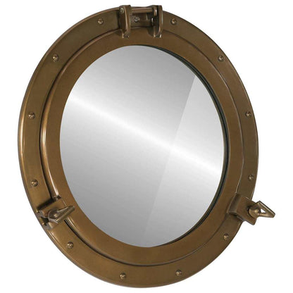 Väggspegel Ø50 aluminium och glas