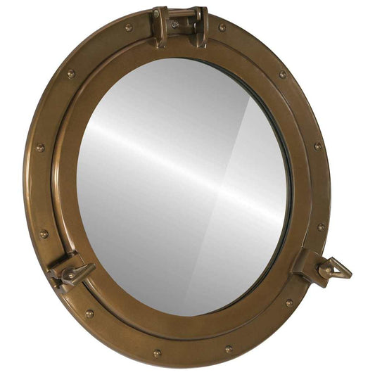 Väggspegel Ø50 aluminium och glas