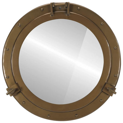 Väggspegel Ø50 aluminium och glas