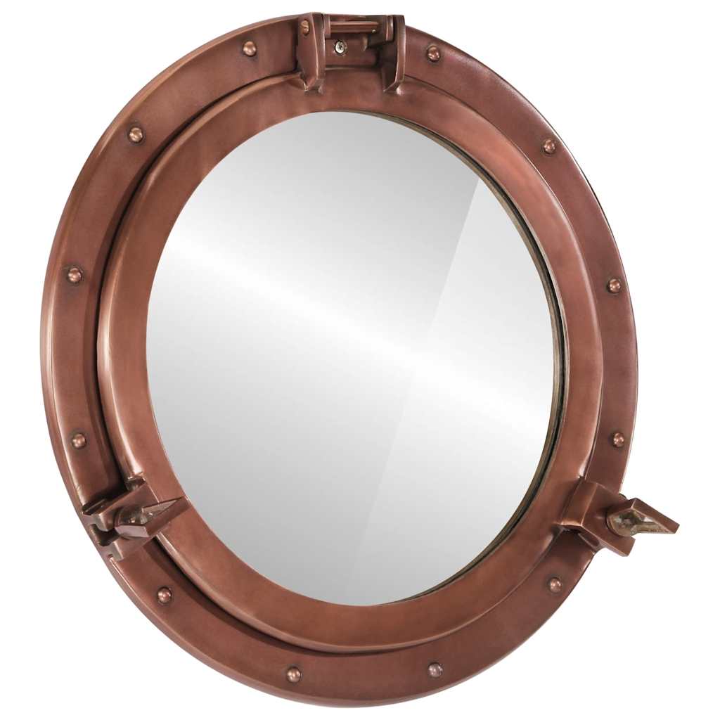 Väggspegel Ø50 aluminium och glas