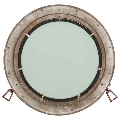 Väggspegel Ø50 aluminium och glas