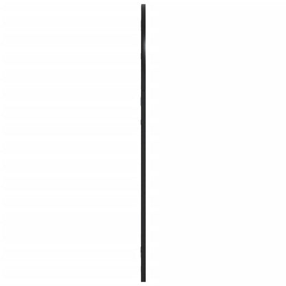 Väggspegel Svart 60x90 cm bågformad järn
