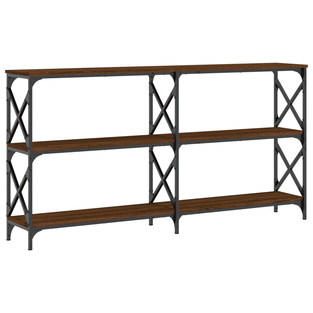 Avlastningsbord Konsollbord Brun Ek 156x28x80,5 cm
