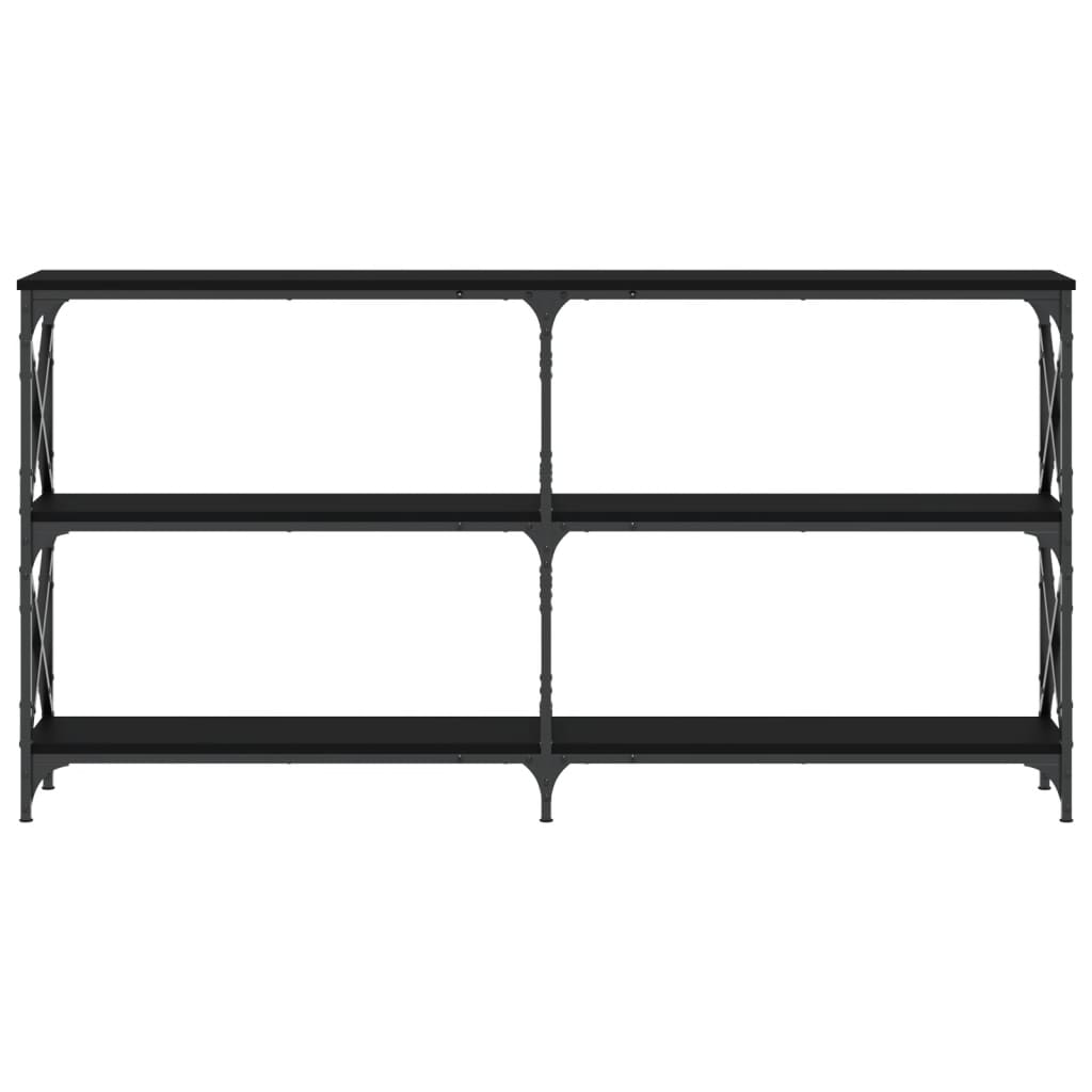 Avlastningsbord Konsollbord Svart 200x28x80,5 cm