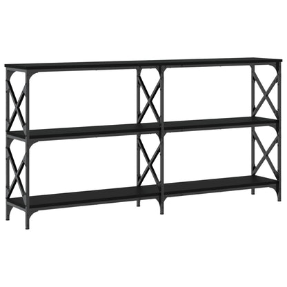 Avlastningsbord Konsollbord Svart 200x28x80,5 cm