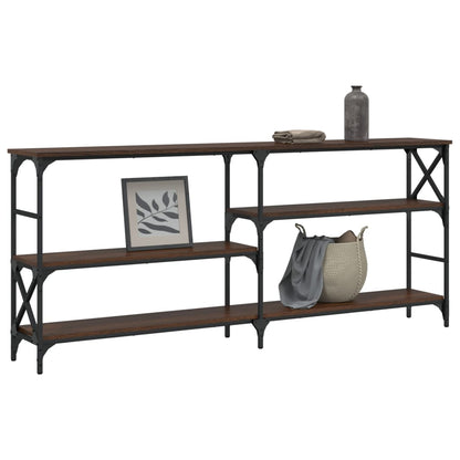 Avlastningsbord Konsollbord Brun Ek 180x29x76,5 cm