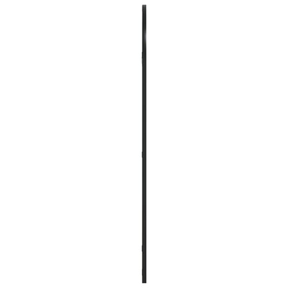 Väggspegel Svart 50x100 cm bågformad järn