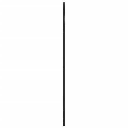 Väggspegel Svart 60x100 cm bågformad järn