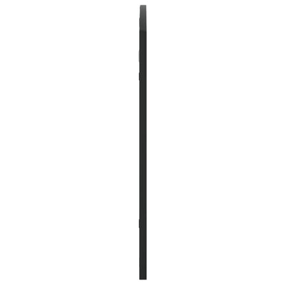 Väggspegel Svart 100x60 cm bågformad järn