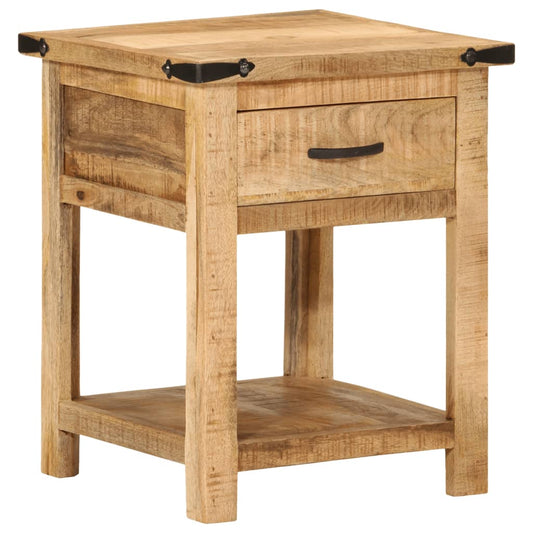 Sängbord Nattduksbord Trä 40x40x50 cm massivt mangoträ