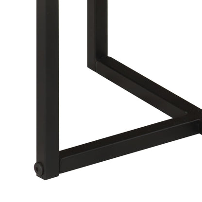 Soffbord Trä 55x55x45 cm massivt akaciaträ och järn