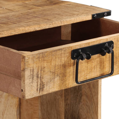 Sängbord Nattduksbord Trä 40x30x37 cm massivt mangoträ