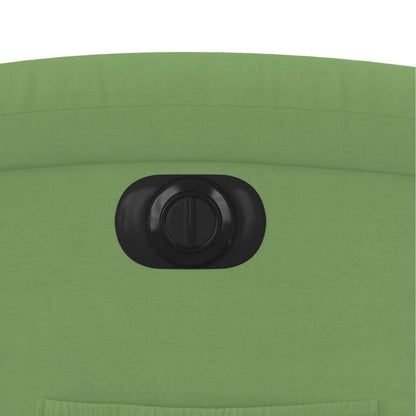 Elektrisk Fåtölj Grön Ljusgrön Reclinerfåtölj sammet