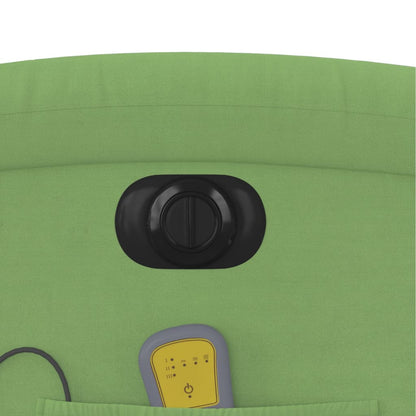 Elektrisk Massagefåtölj Grön Ljusgrön sammet