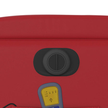 Elektrisk Massagefåtölj Röd konstläder