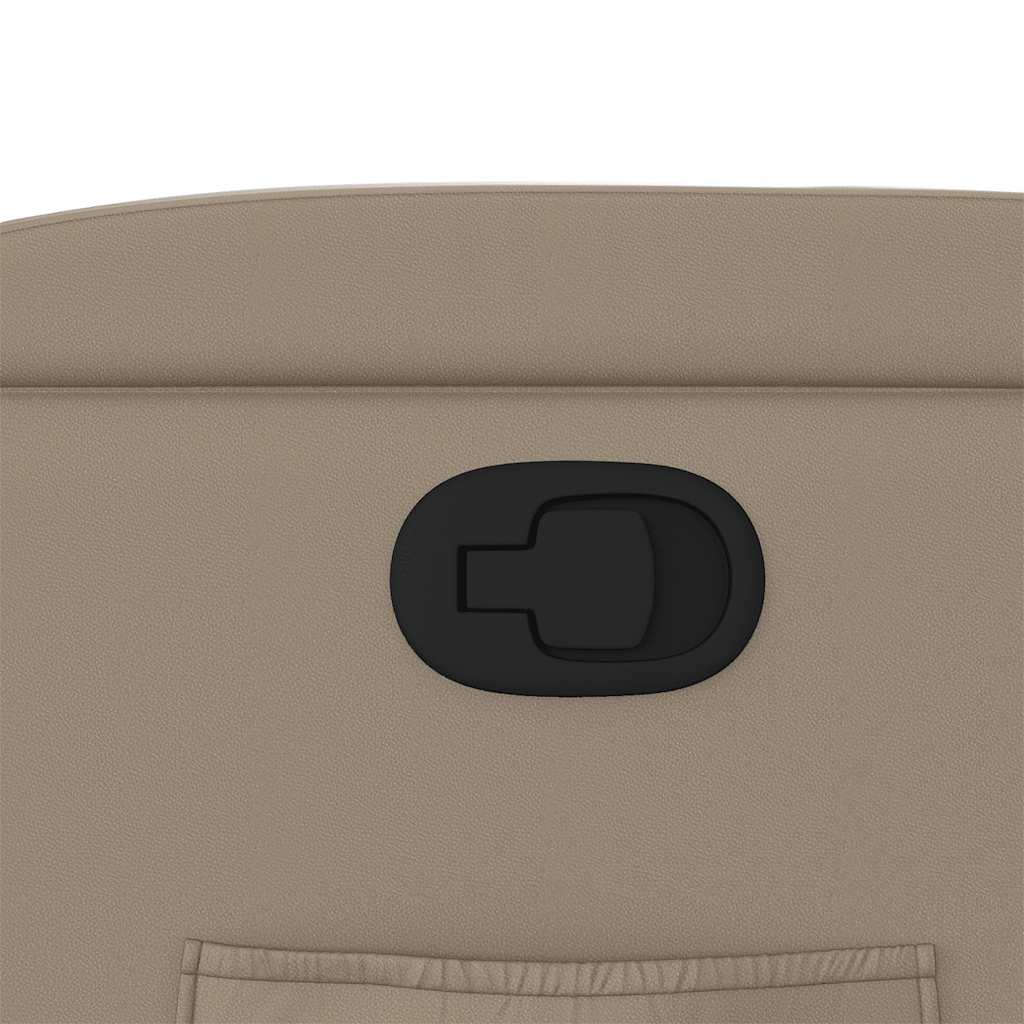 Fåtölj Cappuccino Reclinerfåtölj med uppresningshjälp konstläder