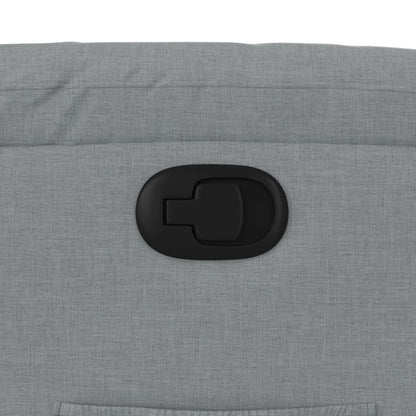 Fåtölj Ljusgrå Reclinerfåtölj med uppresningshjälp tyg