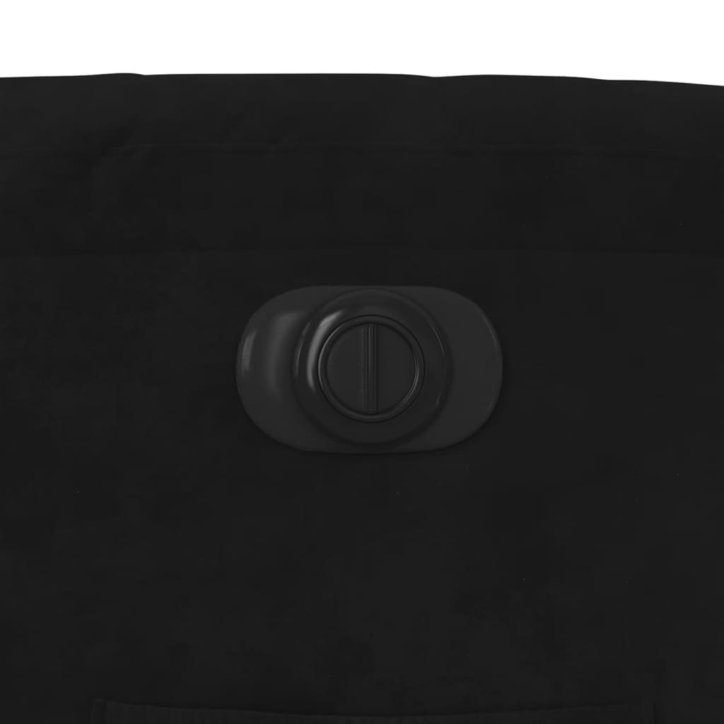 Elektrisk Fåtölj Svart Reclinerfåtölj sammet