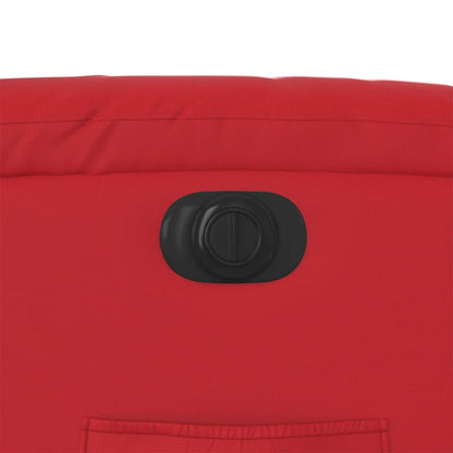 Elektrisk Fåtölj Röd Reclinerfåtölj konstläder