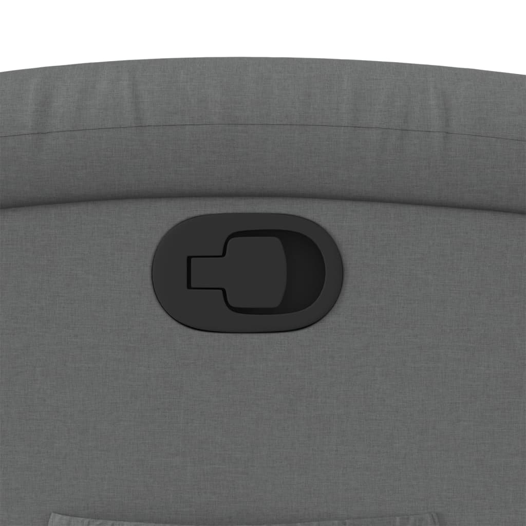 Fåtölj mörkgrå tyg