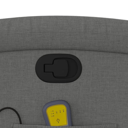 Elektrisk Massagefåtölj Mörkgrå tyg