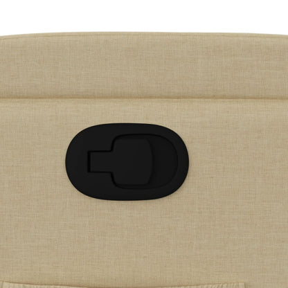 Fåtölj krämfärgad tyg