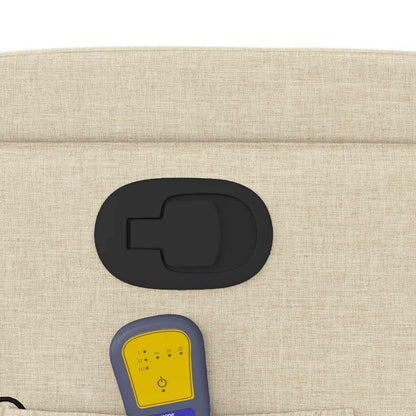 Elektrisk Massagefåtölj Kräm tyg