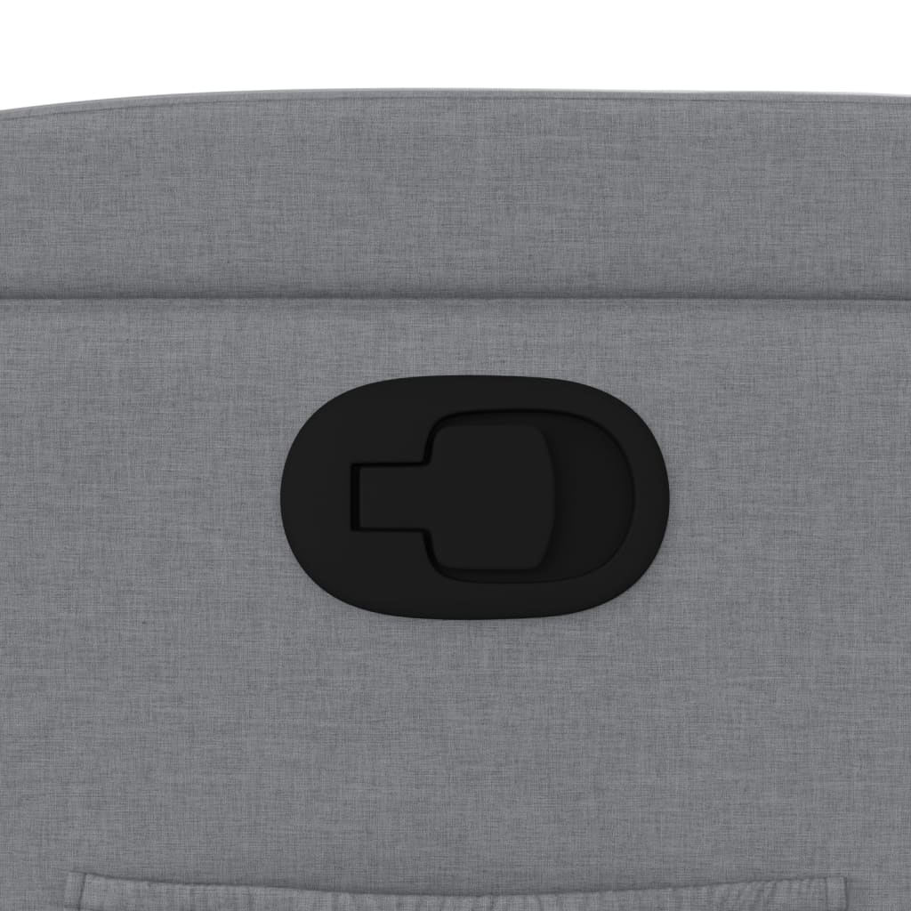 Fåtölj ljusgrå tyg