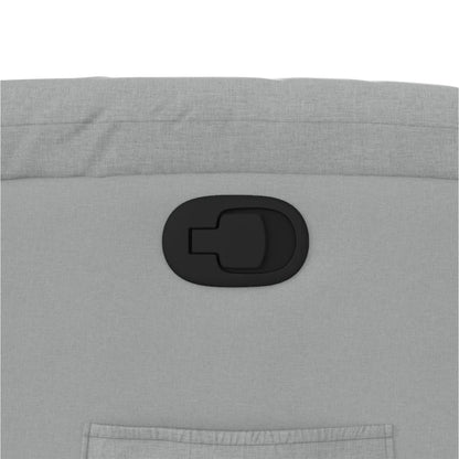 Fåtölj ljusgrå tyg