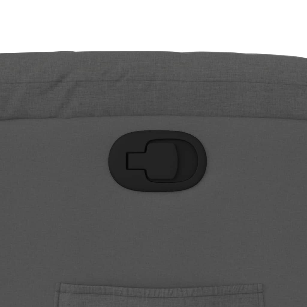 Fåtölj mörkgrå tyg