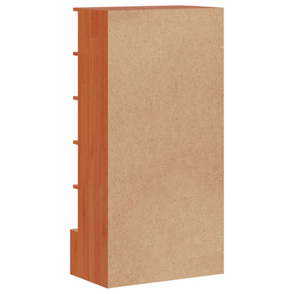 Skoställ Trä Brun Skohylla vaxad 52x30x104 cm massiv furu