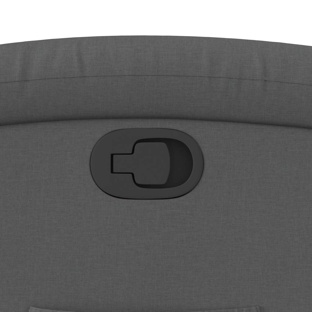 Fåtölj Mörkgrå Reclinerfåtölj tyg