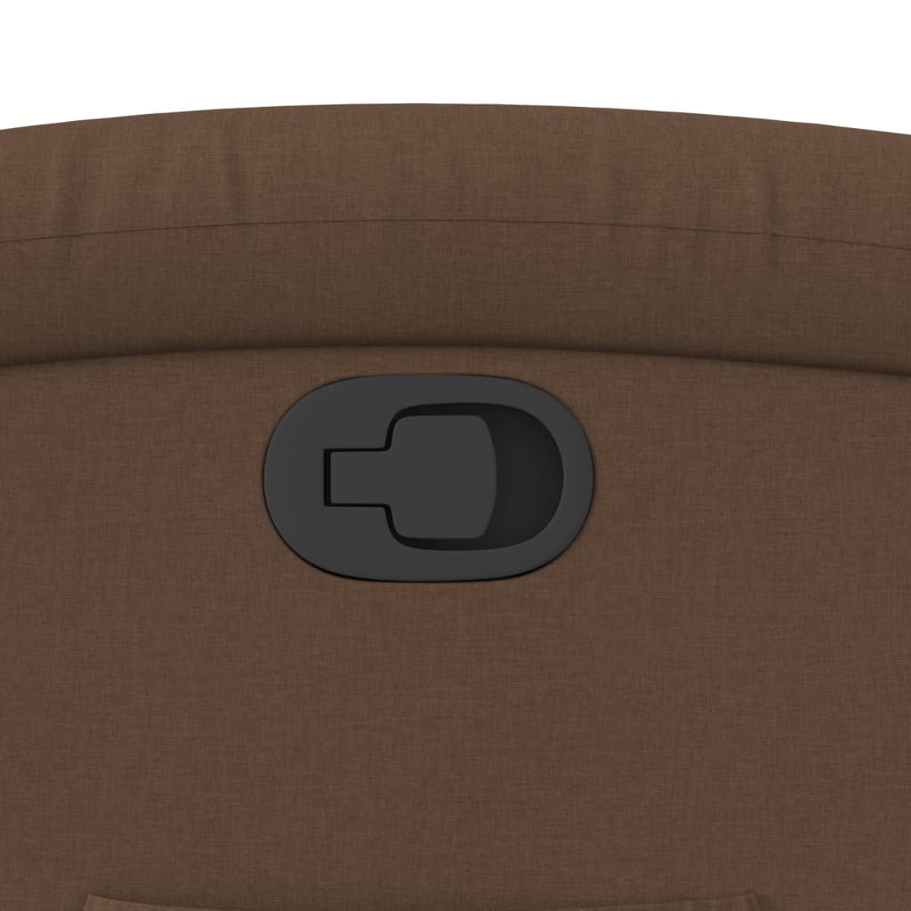 Fåtölj Brun Reclinerfåtölj tyg