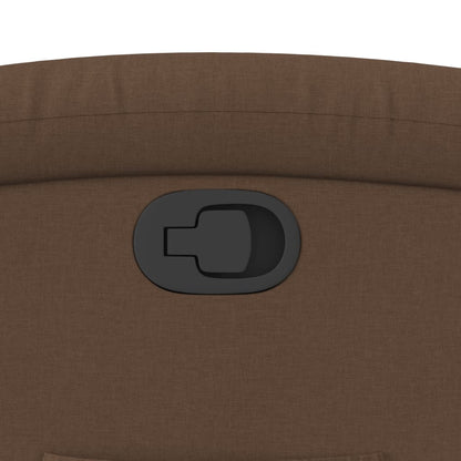 Fåtölj Brun Reclinerfåtölj tyg