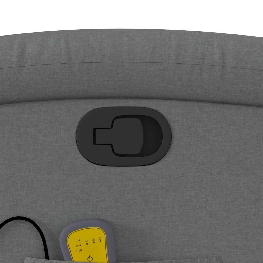 Elektrisk Massagefåtölj Mörkgrå tyg