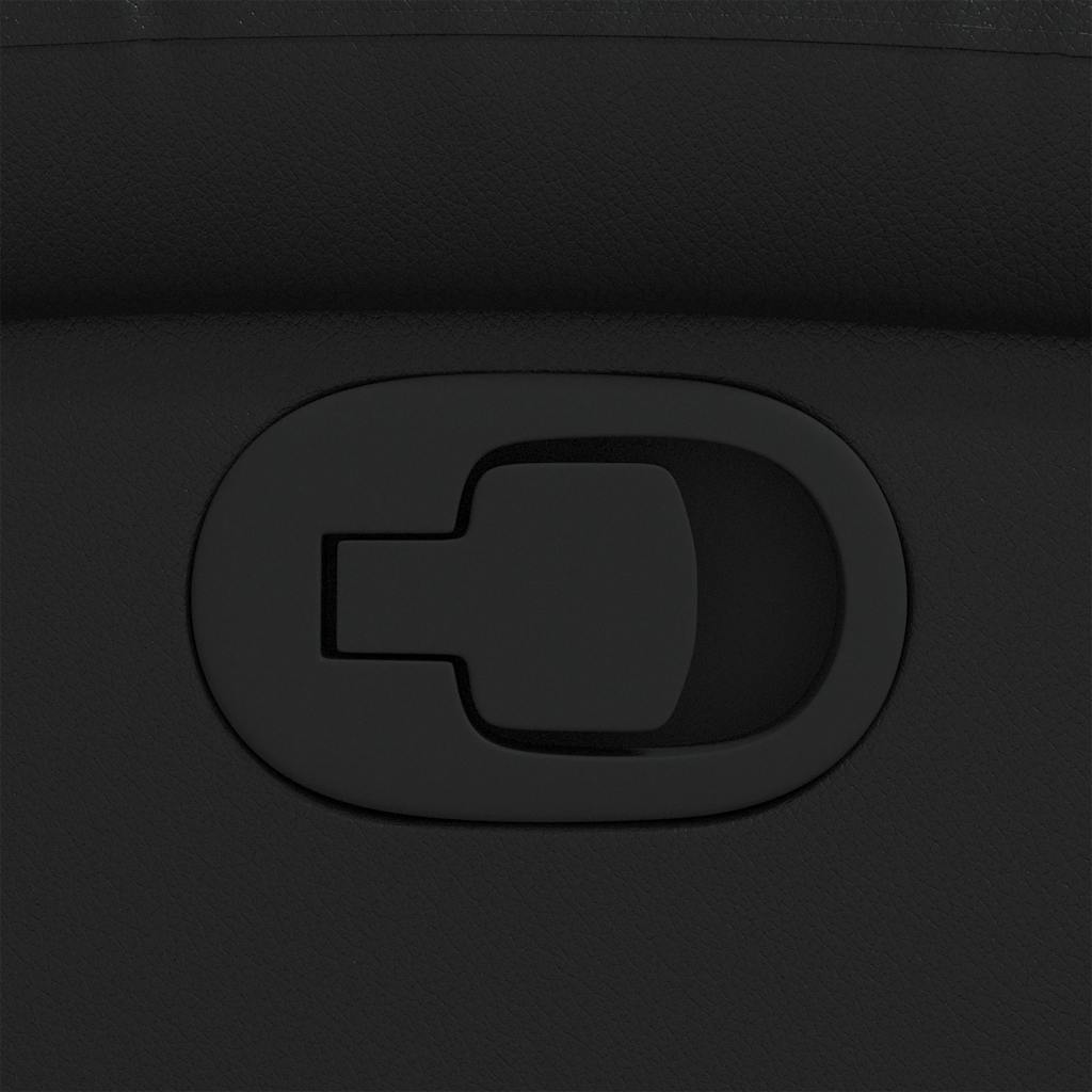 Fåtölj Svart Reclinerfåtölj konstläder