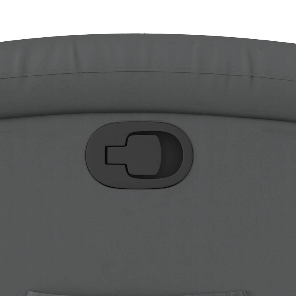 Fåtölj Grå Reclinerfåtölj konstläder