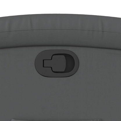 Fåtölj Grå Reclinerfåtölj konstläder