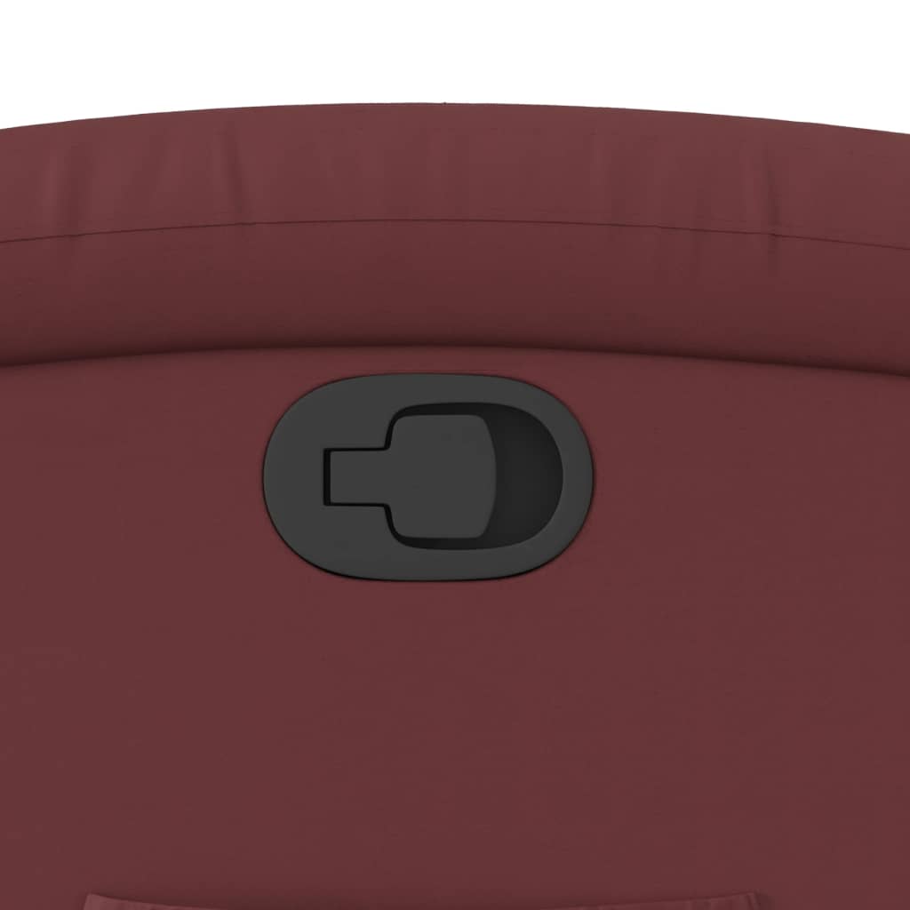 Fåtölj Vinröd Reclinerfåtölj konstläder