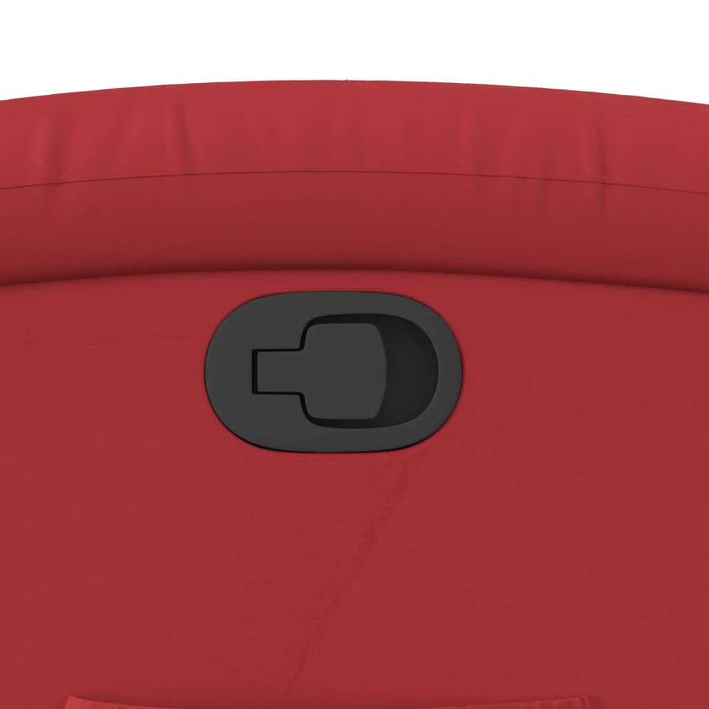 Fåtölj Röd Reclinerfåtölj konstläder