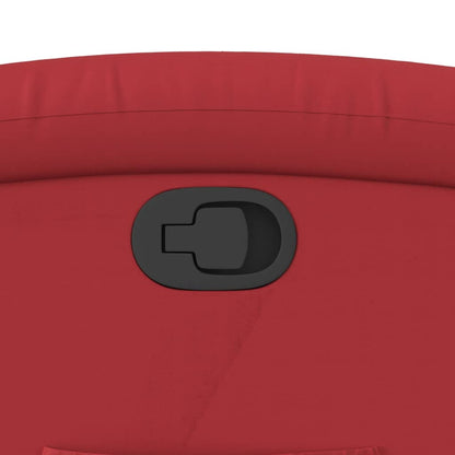 Fåtölj Röd Reclinerfåtölj konstläder