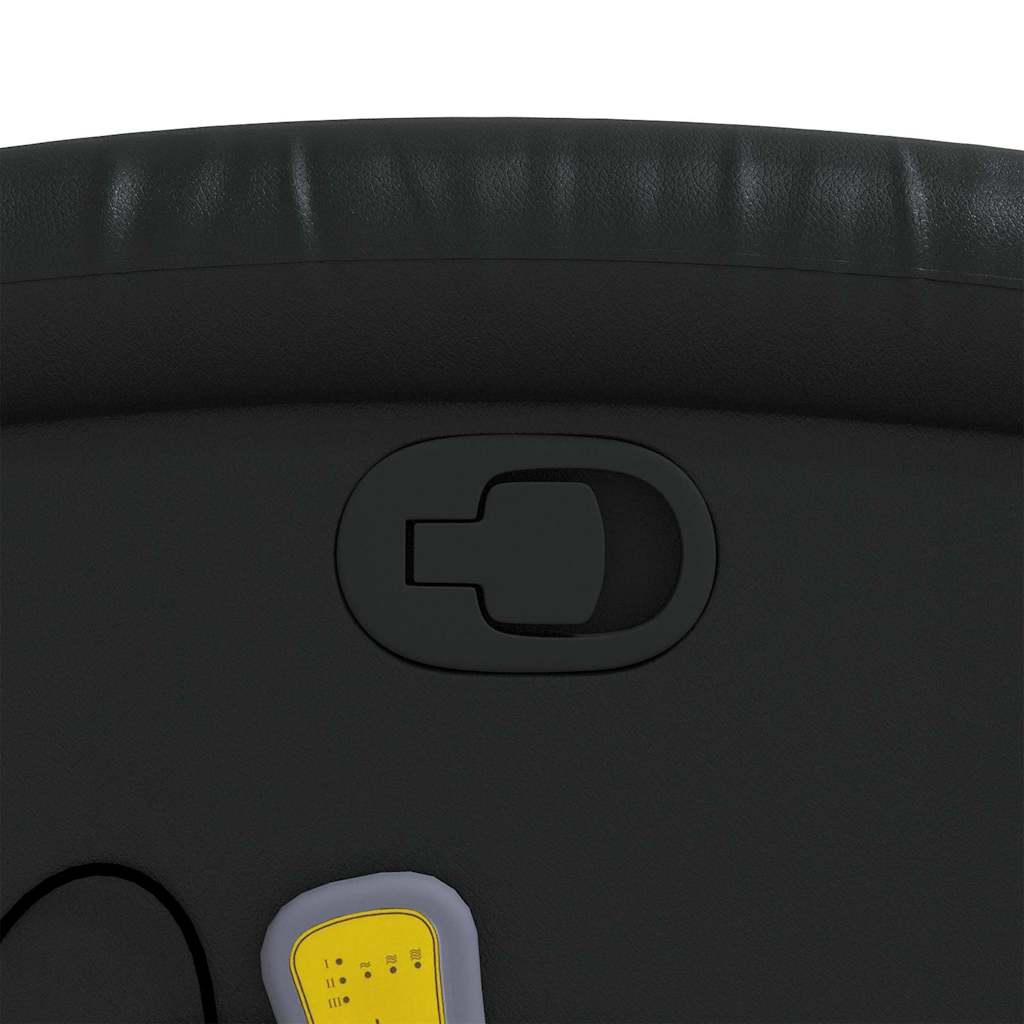 Elektrisk Massagefåtölj Svart konstläder